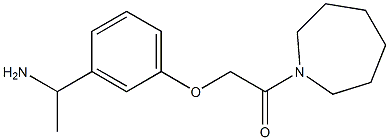 2-[3-(1-aminoethyl)phenoxy]-1-(azepan-1-yl)ethan-1-one Structure