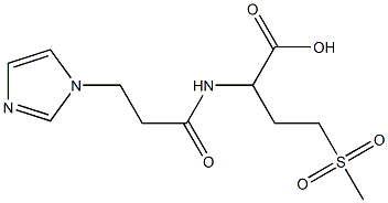 2-[3-(1H-imidazol-1-yl)propanamido]-4-methanesulfonylbutanoic acid,,结构式