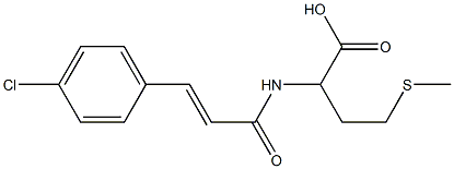 2-[3-(4-chlorophenyl)prop-2-enamido]-4-(methylsulfanyl)butanoic acid,,结构式