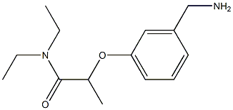 2-[3-(aminomethyl)phenoxy]-N,N-diethylpropanamide Structure