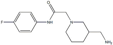 2-[3-(aminomethyl)piperidin-1-yl]-N-(4-fluorophenyl)acetamide Structure