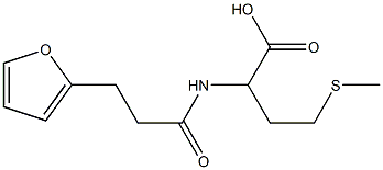 2-[3-(furan-2-yl)propanamido]-4-(methylsulfanyl)butanoic acid,,结构式