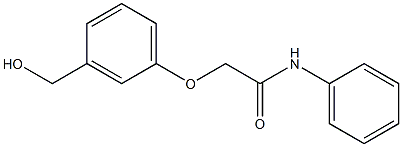 2-[3-(hydroxymethyl)phenoxy]-N-phenylacetamide 化学構造式