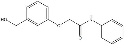 2-[3-(hydroxymethyl)phenoxy]-N-phenylacetamide 结构式