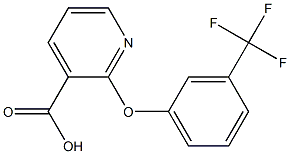 2-[3-(trifluoromethyl)phenoxy]pyridine-3-carboxylic acid,,结构式