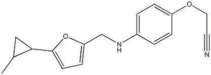 2-[4-({[5-(2-methylcyclopropyl)furan-2-yl]methyl}amino)phenoxy]acetonitrile