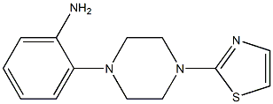 2-[4-(1,3-thiazol-2-yl)piperazin-1-yl]aniline,,结构式