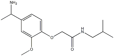  2-[4-(1-aminoethyl)-2-methoxyphenoxy]-N-isobutylacetamide