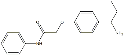 2-[4-(1-aminopropyl)phenoxy]-N-phenylacetamide