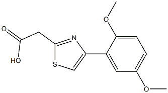 2-[4-(2,5-dimethoxyphenyl)-1,3-thiazol-2-yl]acetic acid|