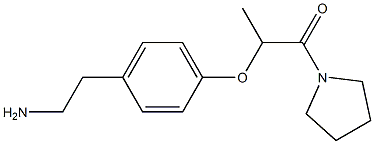 2-[4-(2-aminoethyl)phenoxy]-1-(pyrrolidin-1-yl)propan-1-one Structure