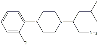 2-[4-(2-chlorophenyl)piperazin-1-yl]-4-methylpentan-1-amine Structure