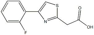 2-[4-(2-fluorophenyl)-1,3-thiazol-2-yl]acetic acid 结构式
