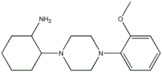 2-[4-(2-methoxyphenyl)piperazin-1-yl]cyclohexan-1-amine,,结构式