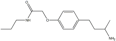 2-[4-(3-aminobutyl)phenoxy]-N-propylacetamide Structure