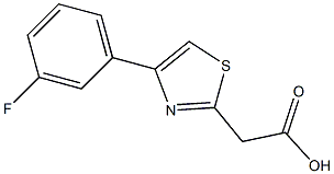 2-[4-(3-fluorophenyl)-1,3-thiazol-2-yl]acetic acid 结构式