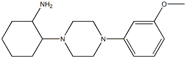 2-[4-(3-methoxyphenyl)piperazin-1-yl]cyclohexan-1-amine 结构式