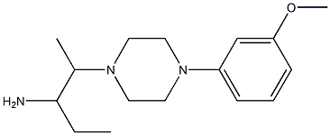 2-[4-(3-methoxyphenyl)piperazin-1-yl]pentan-3-amine
