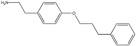 2-[4-(3-phenylpropoxy)phenyl]ethan-1-amine 化学構造式