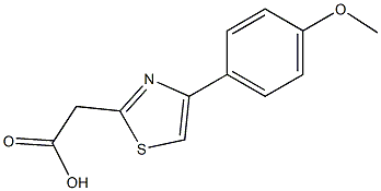 2-[4-(4-methoxyphenyl)-1,3-thiazol-2-yl]acetic acid Struktur