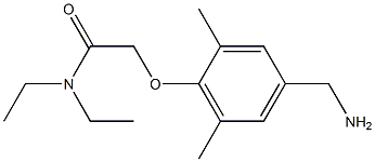 2-[4-(aminomethyl)-2,6-dimethylphenoxy]-N,N-diethylacetamide Structure