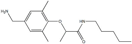 2-[4-(aminomethyl)-2,6-dimethylphenoxy]-N-pentylpropanamide Structure