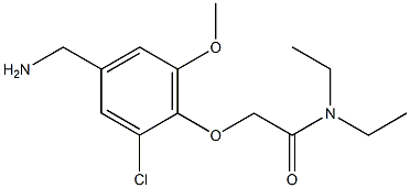 2-[4-(aminomethyl)-2-chloro-6-methoxyphenoxy]-N,N-diethylacetamide