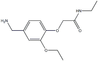 2-[4-(aminomethyl)-2-ethoxyphenoxy]-N-ethylacetamide Structure