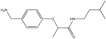 2-[4-(aminomethyl)phenoxy]-N-(3-methylbutyl)propanamide Structure