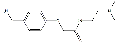 2-[4-(aminomethyl)phenoxy]-N-[2-(dimethylamino)ethyl]acetamide Structure