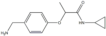 2-[4-(aminomethyl)phenoxy]-N-cyclopropylpropanamide