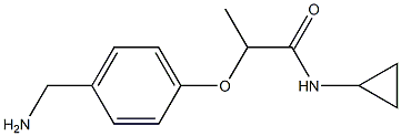 2-[4-(aminomethyl)phenoxy]-N-cyclopropylpropanamide|