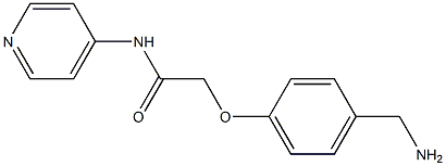 2-[4-(aminomethyl)phenoxy]-N-pyridin-4-ylacetamide Struktur