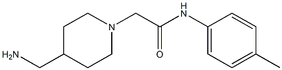 2-[4-(aminomethyl)piperidin-1-yl]-N-(4-methylphenyl)acetamide