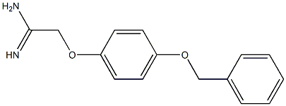 2-[4-(benzyloxy)phenoxy]ethanimidamide Structure