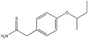 2-[4-(butan-2-yloxy)phenyl]ethanethioamide Structure