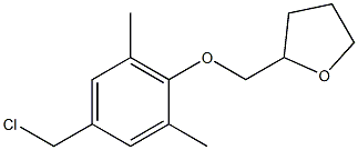 2-[4-(chloromethyl)-2,6-dimethylphenoxymethyl]oxolane,,结构式