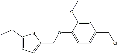 2-[4-(chloromethyl)-2-methoxyphenoxymethyl]-5-ethylthiophene
