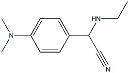 2-[4-(dimethylamino)phenyl]-2-(ethylamino)acetonitrile Structure