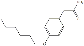 2-[4-(hexyloxy)phenyl]ethanethioamide 结构式