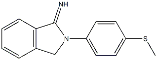 2-[4-(methylsulfanyl)phenyl]-2,3-dihydro-1H-isoindol-1-imine Structure