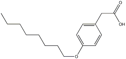 2-[4-(octyloxy)phenyl]acetic acid Structure