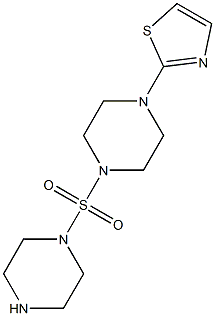 2-[4-(piperazine-1-sulfonyl)piperazin-1-yl]-1,3-thiazole Structure