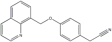 2-[4-(quinolin-8-ylmethoxy)phenyl]acetonitrile Structure
