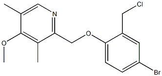 2-[4-bromo-2-(chloromethyl)phenoxymethyl]-4-methoxy-3,5-dimethylpyridine
