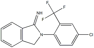 2-[4-chloro-2-(trifluoromethyl)phenyl]-2,3-dihydro-1H-isoindol-1-imine 结构式