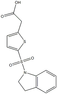 2-[5-(2,3-dihydro-1H-indole-1-sulfonyl)thiophen-2-yl]acetic acid