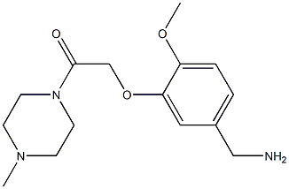 2-[5-(aminomethyl)-2-methoxyphenoxy]-1-(4-methylpiperazin-1-yl)ethan-1-one Structure