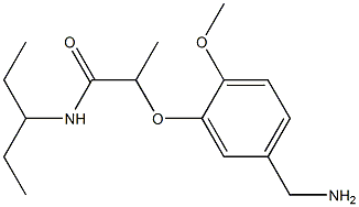 2-[5-(aminomethyl)-2-methoxyphenoxy]-N-(pentan-3-yl)propanamide