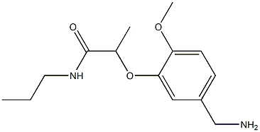 2-[5-(aminomethyl)-2-methoxyphenoxy]-N-propylpropanamide